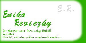 eniko reviczky business card